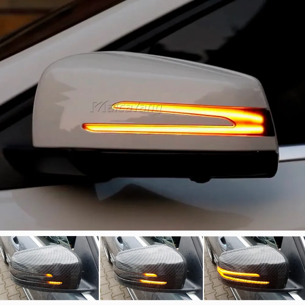 Dynamické LED Spätné Zrkadlo Kontrolka 12V Na Mercedes Benz W176 W246 W212 W204 CLA C117 GLA GLK W221 CLS W218