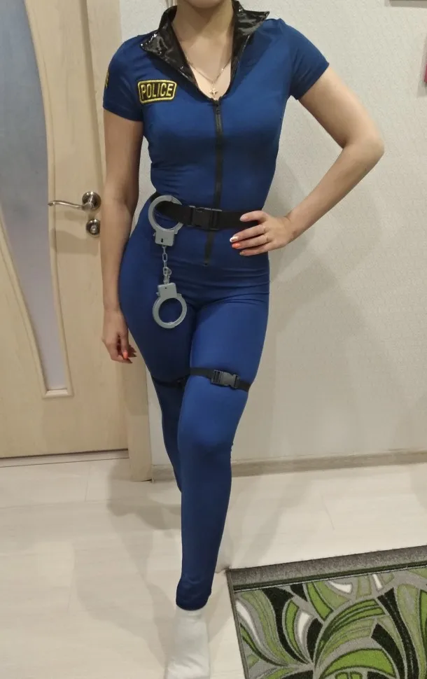 Dámy Policajt, policajt Policewomen Kostým Jumpsuit Sexy Ženy Kombinézu Sliepky Strany Maškarný Veľkosť M / XL