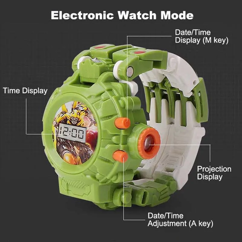 Elektronické Hračky, Deti Deformovateľné Premietacie Robot Sledovať Multifunkčné Deformovaný Projektor pre Deti Chlapci Skoro Vzdelávacie Darček