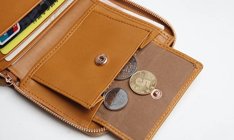EMMA YAO kožené peňaženky ženskej módy mince peňaženky držiteľov značky ženy dizajnér