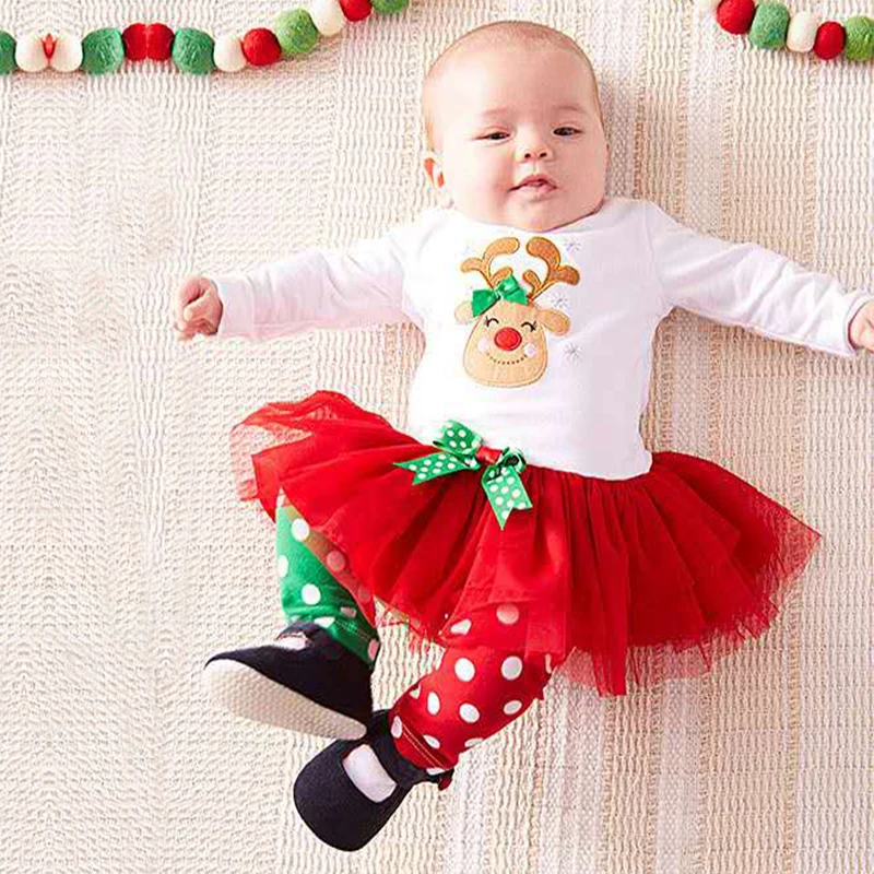 Emócie Mamičky Baby Girl Vyhovovali Šaty Vianočné Oblečenie Detské Oblečenie Novorodenca Vianočné Dieťa Darček Bavlna 1-7YEARS
