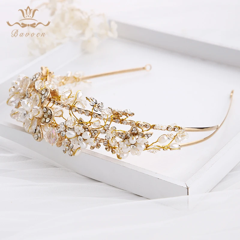 Európska Princezná Crystal Nevesty Čelenky Korún Kvet Bridals Hairbands Headpieces Svadobné Šaty, Doplnky