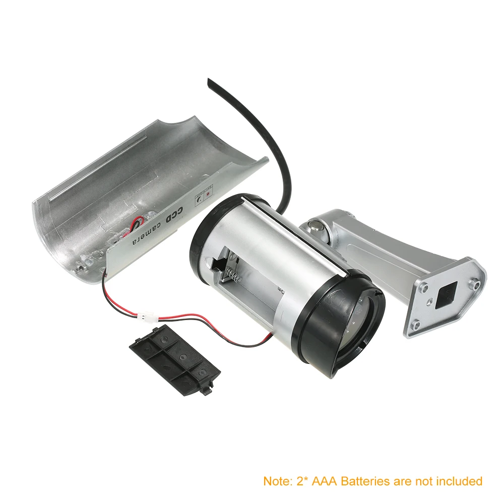 Falošné Kamery Solárne Batérie Powered Blikanie Blikanie LED Rainproof Vonkajšie Figuríny Bezpečnostné Kamery Simulácia Bullet Kamera