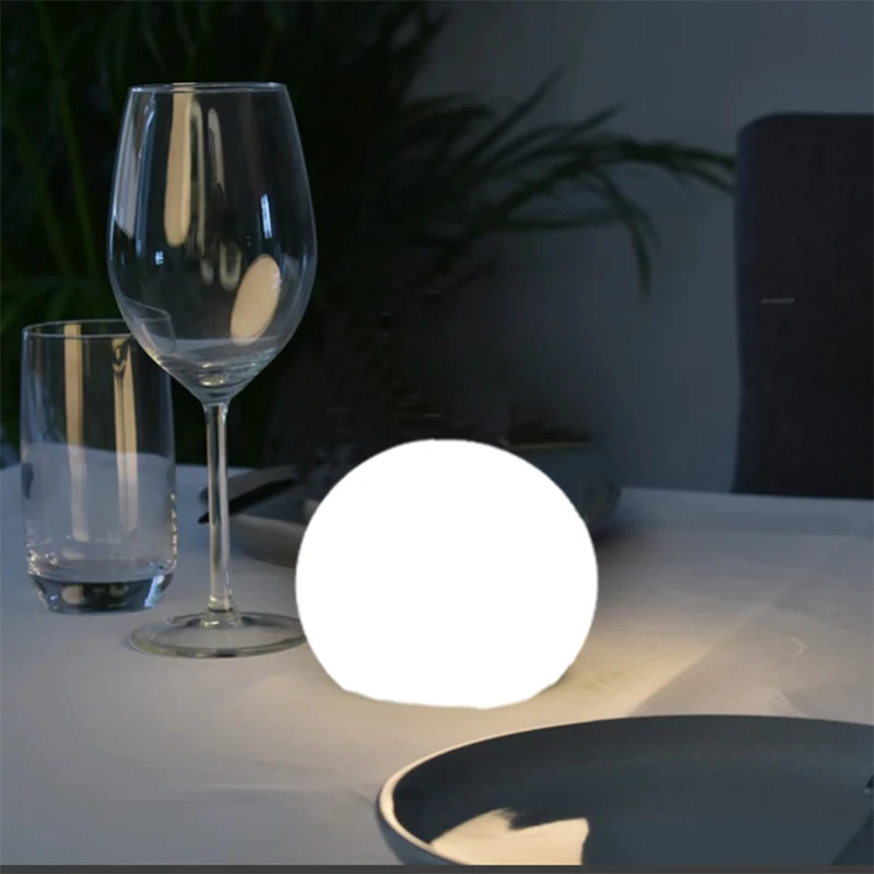 Farba LED-Zmena Loptu stolná Lampa Diaľkové Ovládanie Nabíjania Vonkajšie Dekoratívne Linght Reštaurácia, Bar Atmosféra Strany Nočné Svetlo