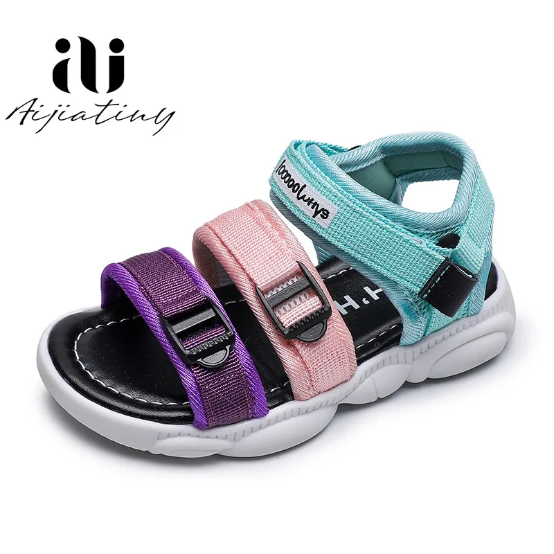 Farebné batoľa dievča letné sandále pre deti topánky Príležitostné Športové sandále pre deti mäkké Plážové Sandále detské boys 2020