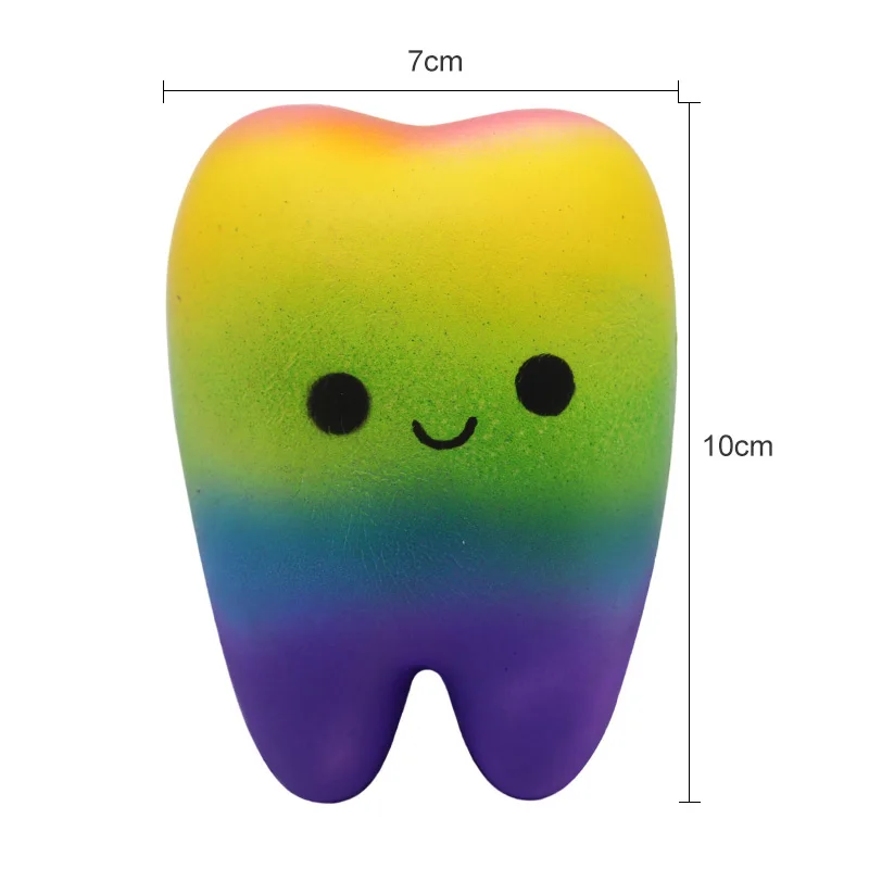 Farebné Zmierniť Stres Hračka Silikónové Squeeze Hračka 3D Simulácia Zub Bábika Zmierniť Tlak Hračky ako Zubný lekár na Klinike Darček