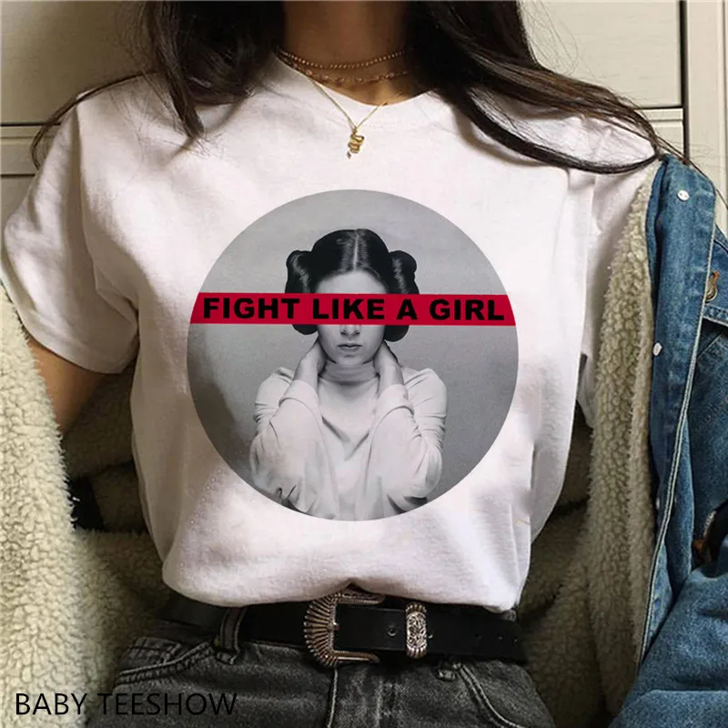Feministky T Shirt Ženy Tlačiť T-shirt Dievča Moc Grafické T-shirt Grunge Estetické Top Osobnosti Tees Žena