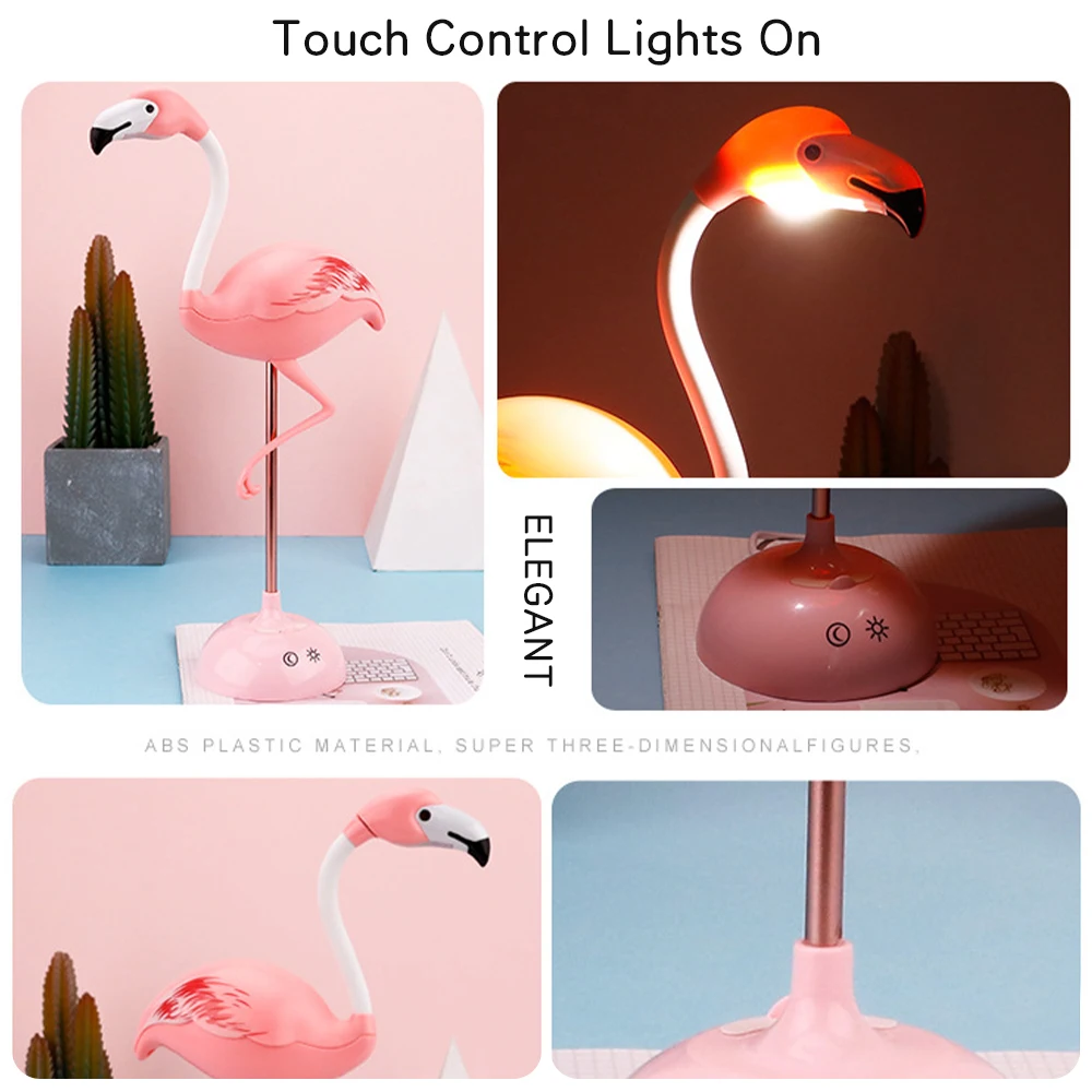 Flamingo LED Svetlo, detská Izba Domova USB Powered Ružová Zvieratá Flamingo Okno Spálne Strany Romantické Svadobné Dekorácie