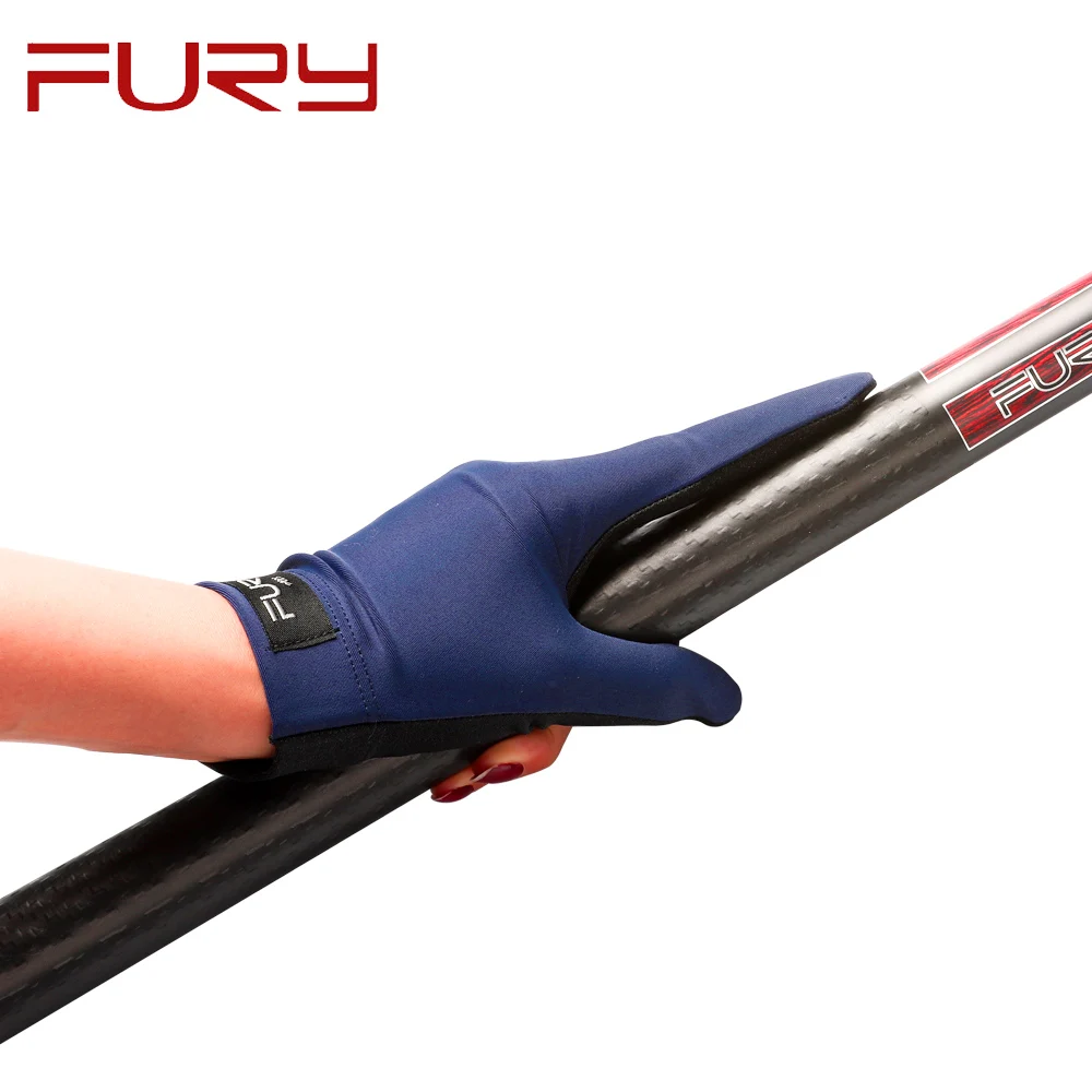 Fury Rukavice Non-slip Priedušná Profesionálne Biliard Rukavice Tri prsty Rozšírené Lycra Textílie Biliard Príslušenstvo