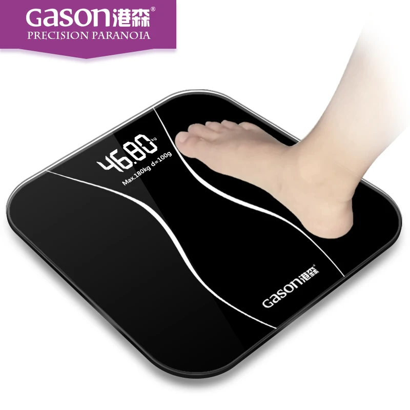Gason A2 lcd displej domácnosti podlahové váhy tela elektronické digitálne kúpeľňa s hmotnosťou hmotnosť rozsahu rovnováhu stroj kuchynské náradie