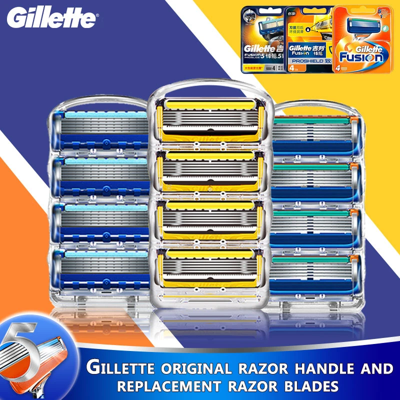 Gillette Fusion 5 Nových Britva Proglide Pôvodné Proshield Bezpečnosti Holiaci Stroj Pre Mužov Tvár Oholenie S Vymeniteľné Nože