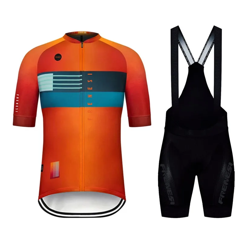 Go pro 2020 Hot predaj Frenesi Unisex Lete na Bicykli Jersey Sady Maillot Ciclismo Cyklistické Oblečenie Rýchle Suché Proti Potu Športové Top