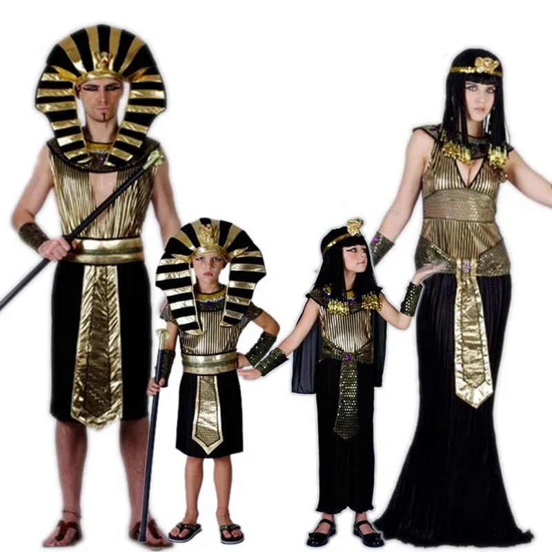 Halloween Purim Kleopatra Staroveký Egyptský Faraón Cosplay Kostým Maturitné Šaty Deti, Dievčatá, Chlapcov Deti Kostýmy