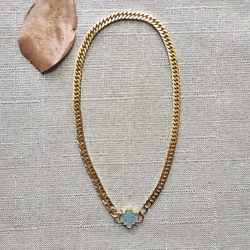 Hand-made zlata-farebná reťazca krátky náhrdelník trendy jednoduché vysoko kvalitnej nerezovej ocele reťazca choker ženy nádherné nový rok darček