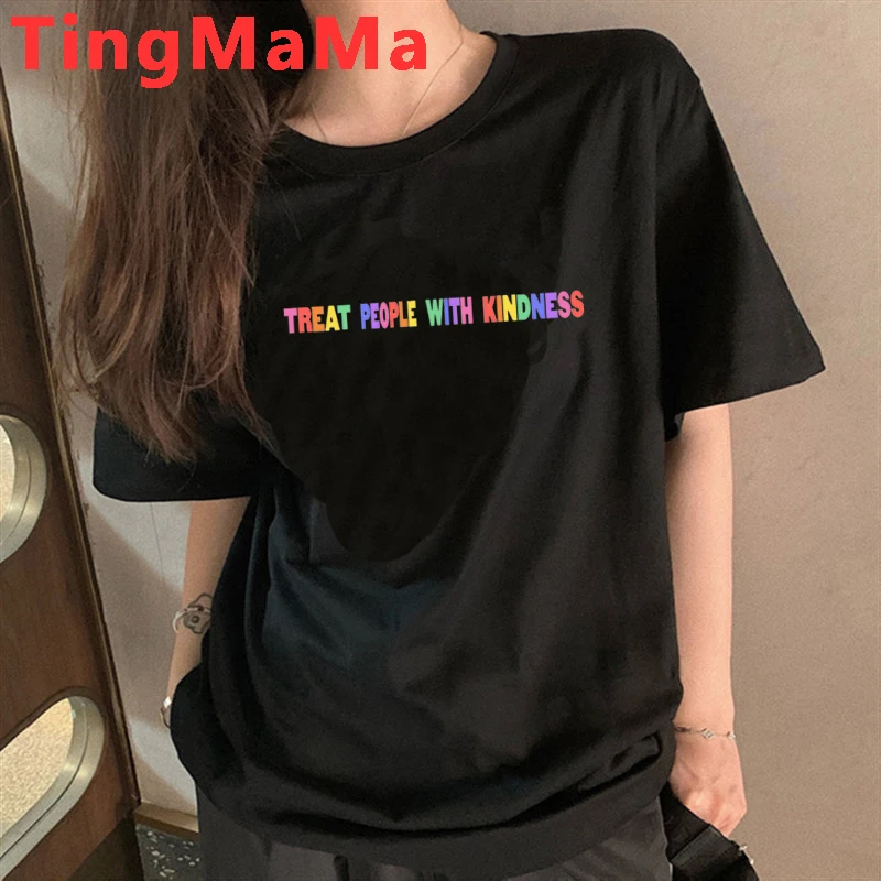 Harry Styles Liečbu Ľudí s Láskavosť t-shirt ženský pár oblečenie grunge pár letné top tričko harajuku kawaii