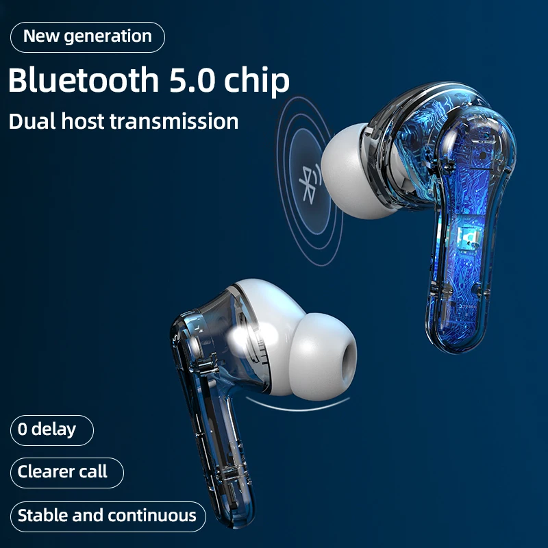 HBQ ANC Pro Bluetooth V5.1 Slúchadlá Aktívnym Potlačením Hluku S LED Displejom Prenosných Bezdrôtových Dotykové Ovládanie Slúchadiel Slúchadlá TWS