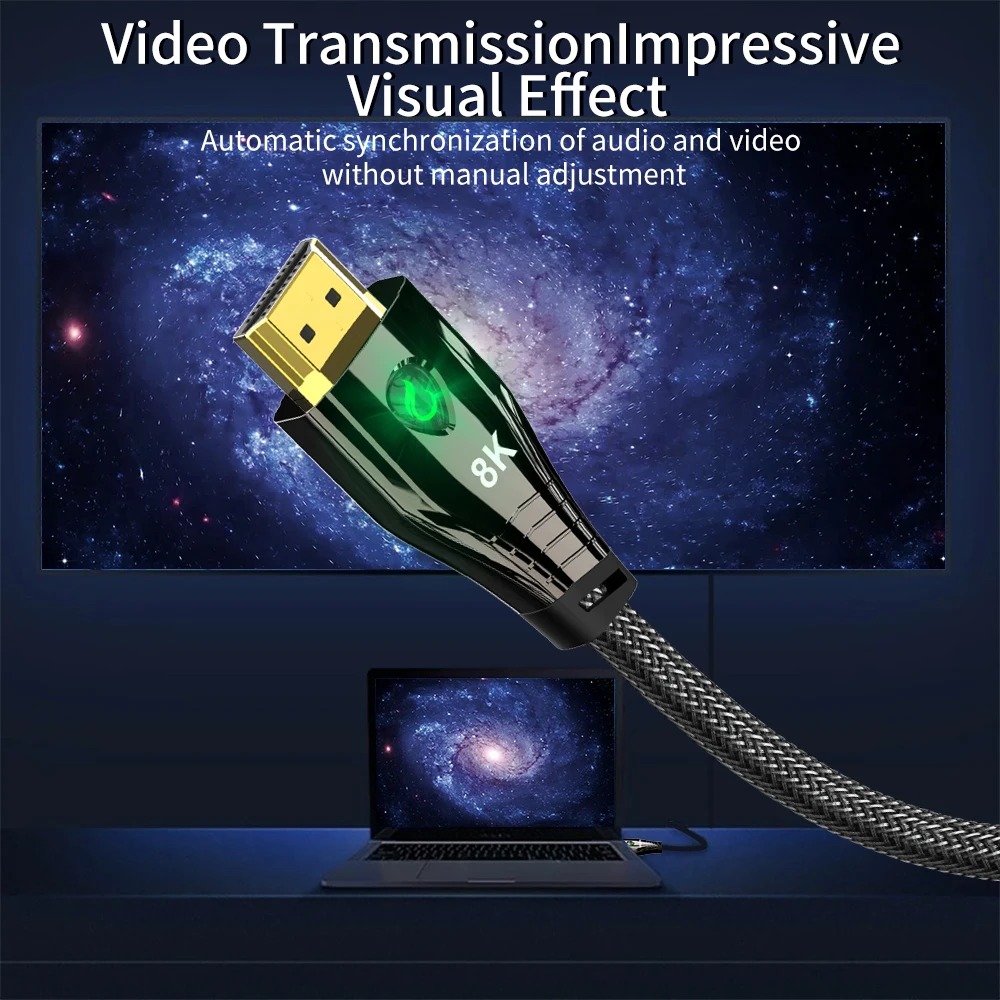 HDMI 2.1 Kábel 8K 60Hz 4K 120Hz 48Gbps ARC HIFI Káble, HDR Video Kábel pre Zosilňovač TV PS4 NS Projektor s Vysokým Rozlíšením
