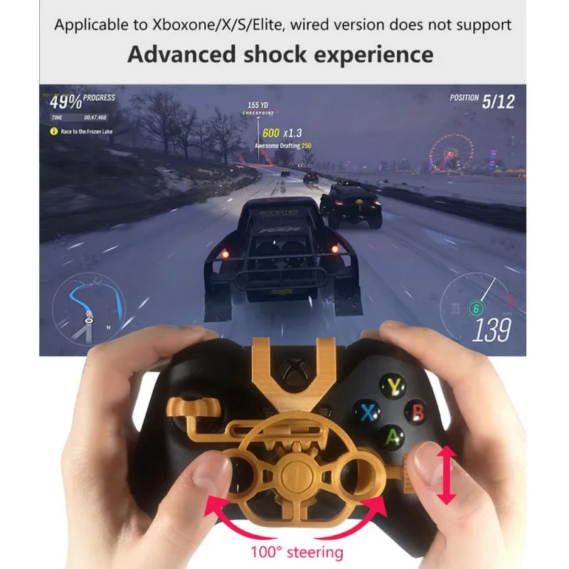 Herné Racing Wheel Pubg Mobile Ovládač 3D Mini Volant Prípade Add on pre Xbox One X / Xbox Jeden S / Elite Radič