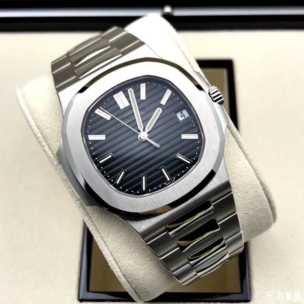 Hot Predaj luxusný vysoko kvalitný mužov sledovať blue patek nehrdzavejúcej ocele nautilus hodinky pre mužov top značky luxusné Audemars reloj 2019