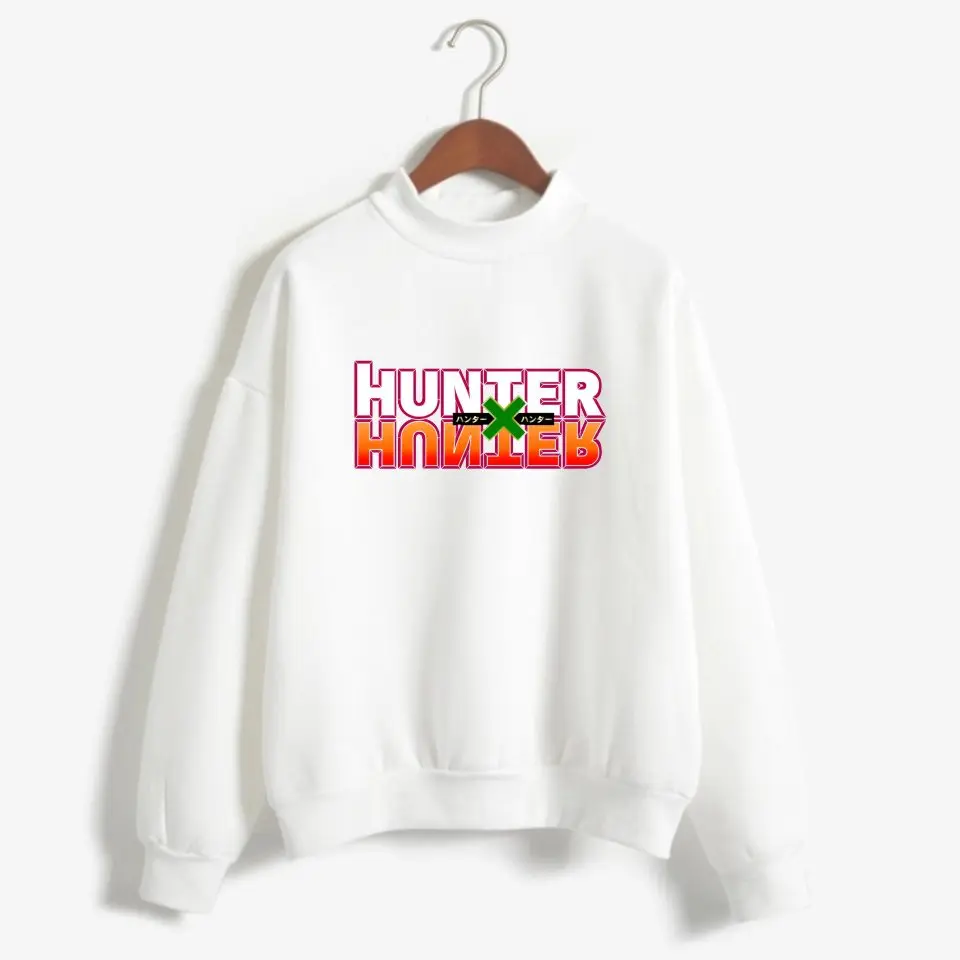 Hunter X Hunter Turtleneck Mikina s Kapucňou, Kvalitné Mikiny Muži Ženy Streetwear Jeseň Tepláková súprava Módne Anime 4XL Bunda