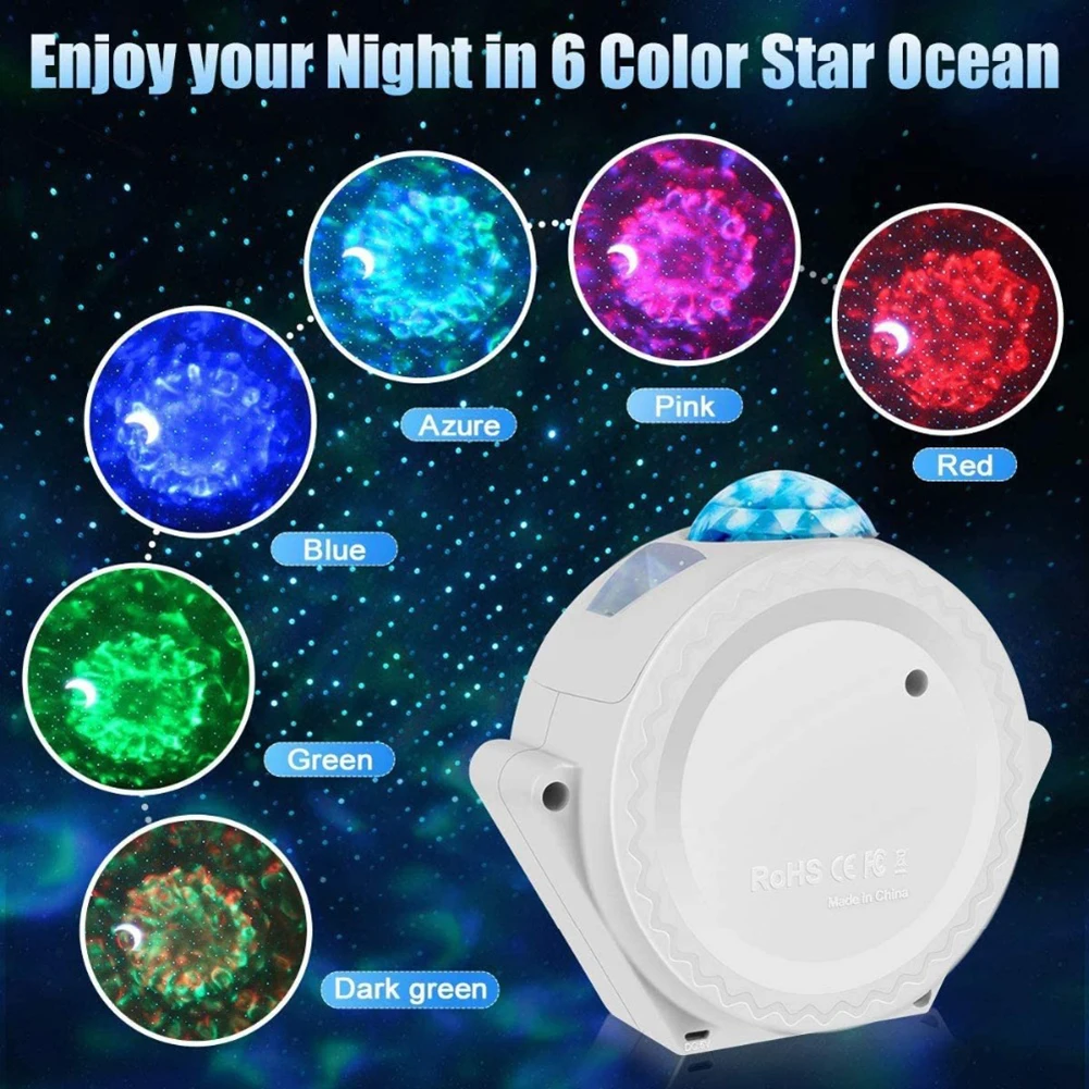 Hviezda Mesiaca Sky LED Projektor Svetlo Dieťa, Spálne, Diaľkové Ovládanie, USB, Nočné Lampy Dropshipping