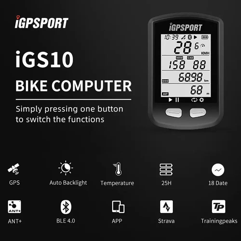 IGPSPORT Bicykli Bezdrôtový GPS Počítač Bicyklov, Bezdrôtová počítadlo kilometrov Nepremokavé Stopky Cyklistické Rýchlomer Cyklistické Počítač Strava