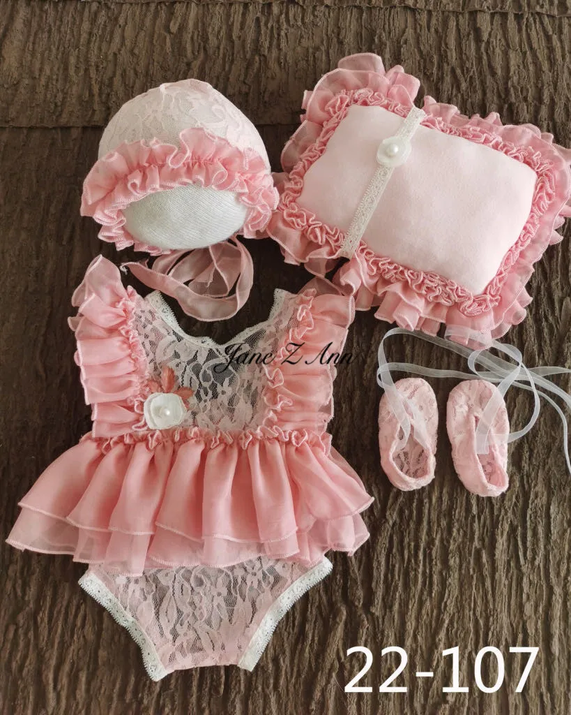 Jane Z Ann dievčatká studio strelecké oblečenie dieťa novorodenec/1 rok čipky sladká princezná dvojičky oblečenie fotografie rekvizity