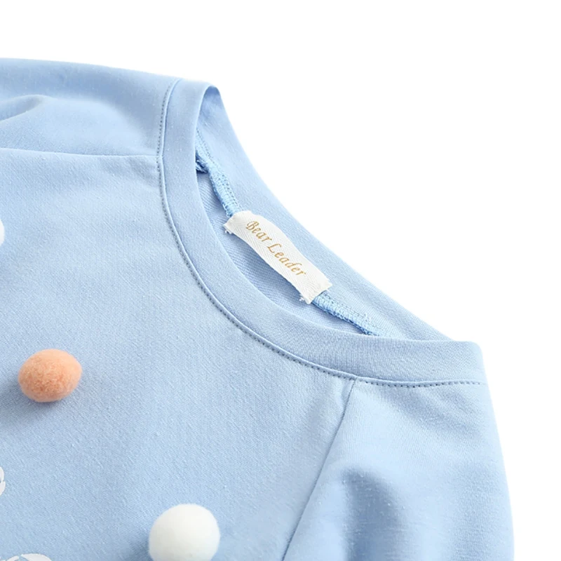 Jar, Jeseň Girl Dress Bežné Baby Girl List Tlač Mikina S Dlhým Rukávom Šaty Módne Oblečenie Pre Deti
