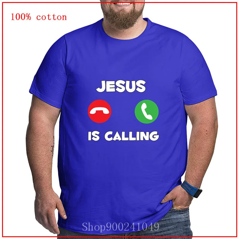Ježiš Volá Kristus Náboženská Viera Biblia Darček v Lete nové Módne trendy Klasické T-tričko Hombre v Pohode Mužov Plus Veľkosť T-shirt