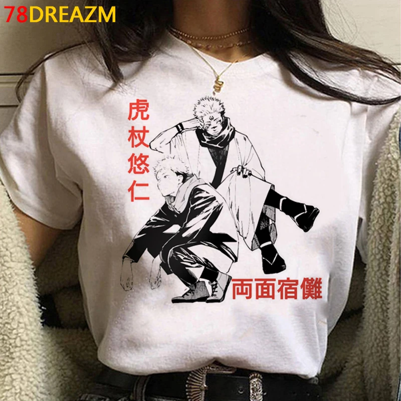 Jujutsu Kaisen Gojo Satoru Yuji Itadori oblečenie muž hip hop kawaii biele tričko harajuku kawaii harajuku plus veľkosť vintage