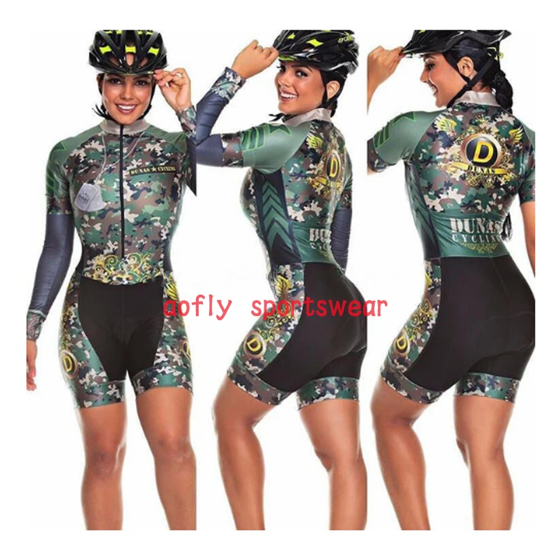 Kafitt dámske dlhý Rukáv oblečenie, cyklistické Triatlon vyhovovali Cyklistické Skinsuit nastaviť Maillot Ropa Ciclismo MTB bike jumpsuit lete