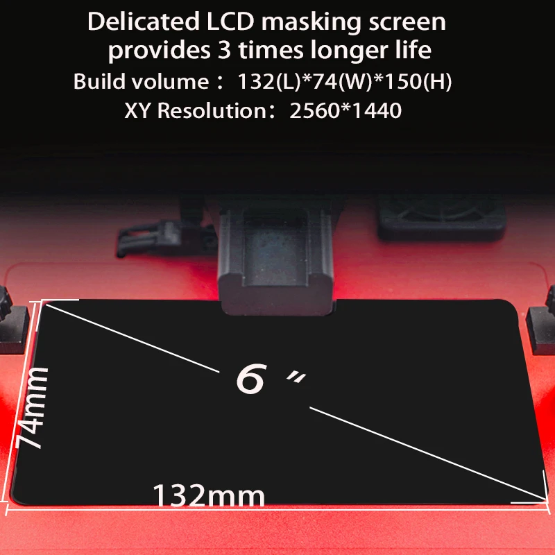 Kelant Svetlice SLA 3D Tlačiarne Pro zubné šperky impressora laser 2560*1440 UV Živice 405nm LCD displej 3.5