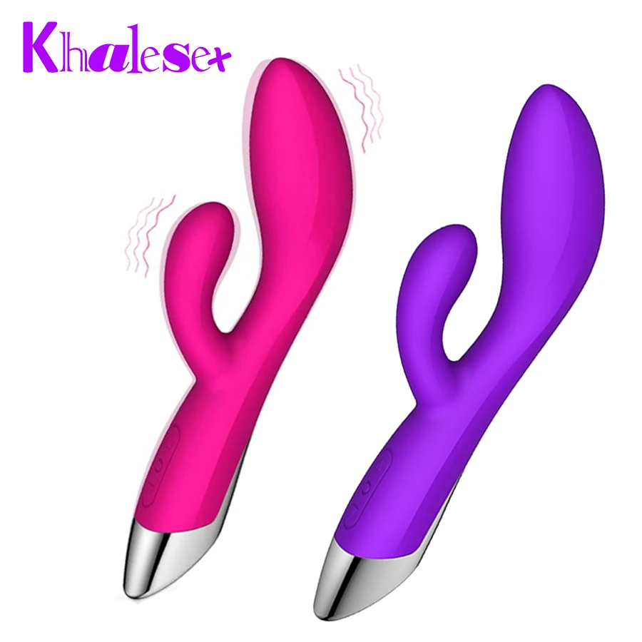 Khalesex Silikónové 10 rýchlosť Ženy G-spot Duálny Vibračné Stick Dospelých, Sexuálne Hračky, Pary Produktov Vibrátory Pre Ženy Vibrátor, Dildo