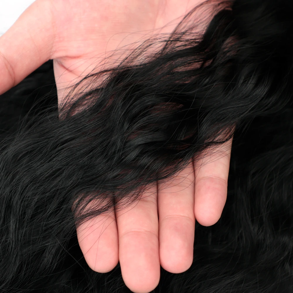 Kinky Kučeravé Copu Rozšírenia Syntetické Vlasy Rozšírenia del cabello Cope, predlžovanie vlasov vlasy kusov