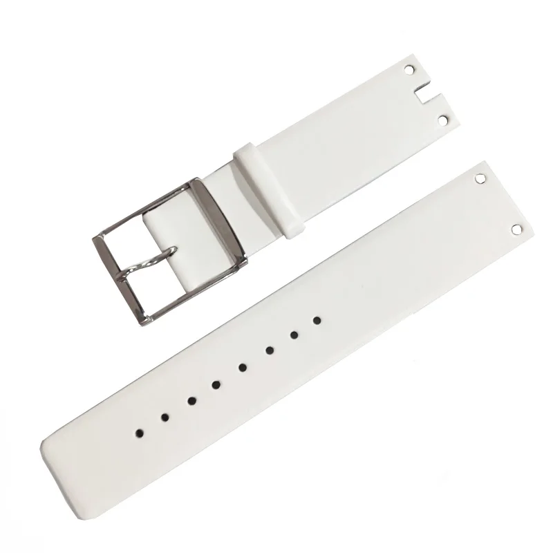Kožené Watchband Originálny Kožený Remienok 22 mm Strieborné Kovové Pracky Spona Ženy Sledovať Pásmo pre LP-205 DOM
