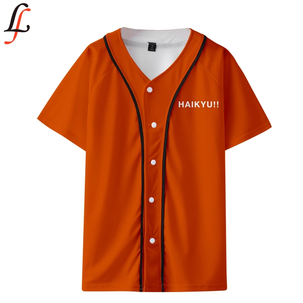 KPop Krátke Rukávy Haikyu!!Baseball tričko Harajuku Lete Modis T-shirt Oblečenie 2019 Hot Predaj Haikyuu!!Tee Tričko Plus