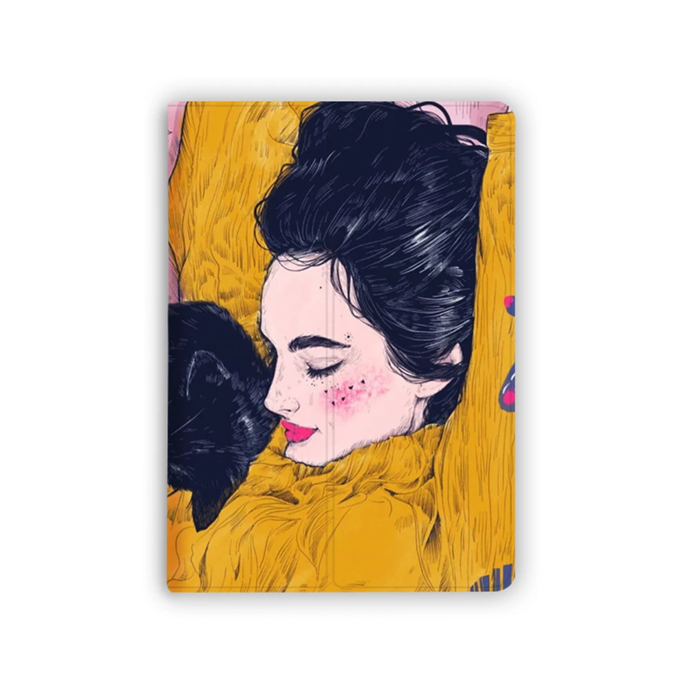 Krása Ženy Mini 5 Prípade Umelec Maľovanie Kryt pre iPad Vzduchu 3 10.5 Kožené Para I Pad Vzduchu 1 2 2017 2018 7. 8. Funda Pro 10.5
