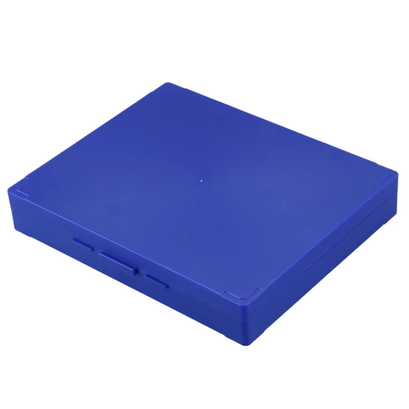 Kráľovská Modrá Plastový Obdĺžnik Podržte 100 Microslide List Mikroskopom Box
