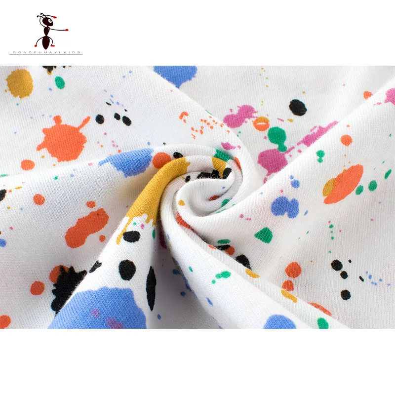 KungFu Ant 2019 Nové Letné Bežné Chlapci Športové tričko Bavlna, O-neck Fashion Tlač Tvorivé Dieťa Topy Krátky Rukáv Chlapci T-shirt