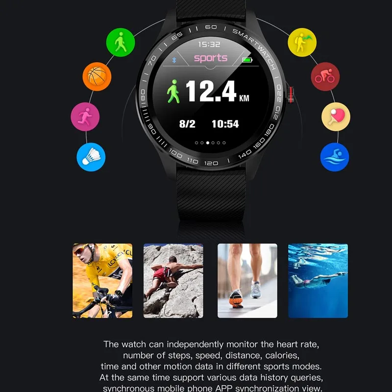 L9 EKG PPG Smart Hodinky Mužov Športové Srdcovej frekvencie Bluetooth Smartwatch Vodotesný IP68 Krvný Tlak Kyslíka Kožené Hodinky Ženy