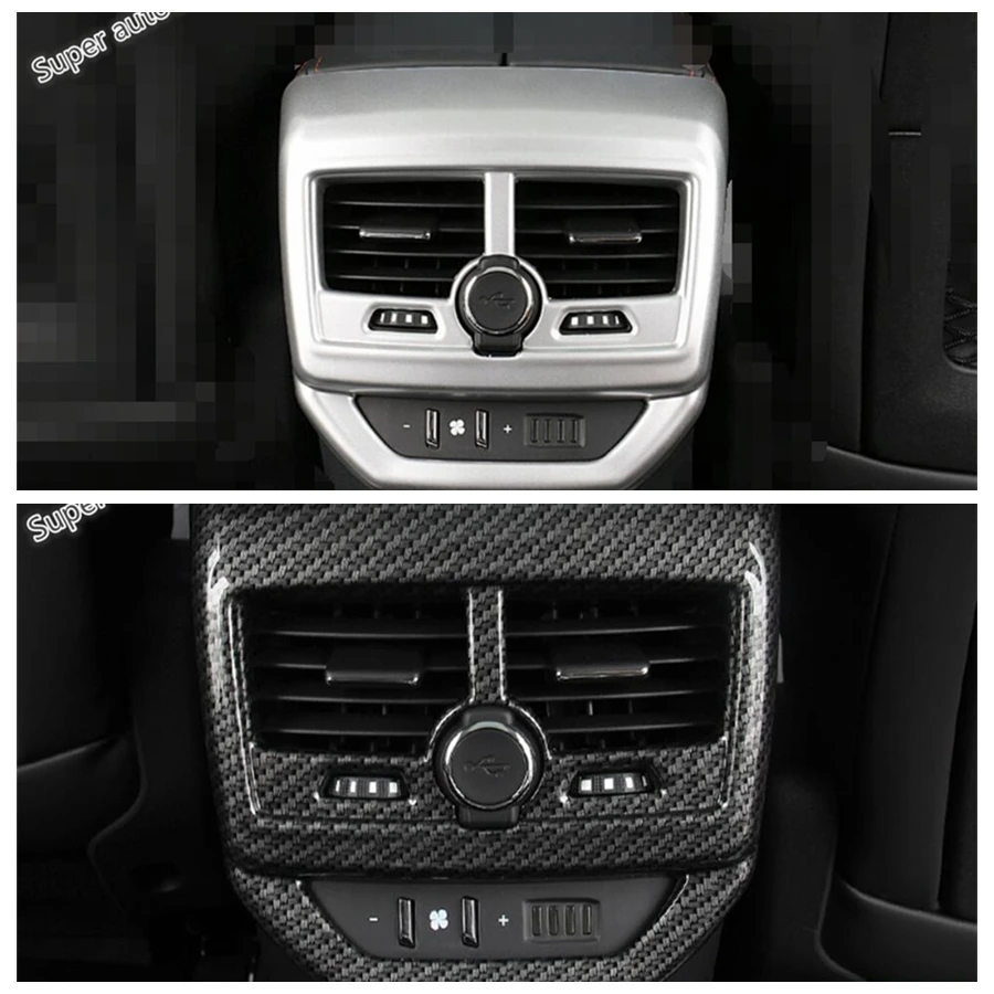 Lakťová opierka Zadné Okno Za AC klimatizácia Ventilačné Zásuvky Kryt Výbava vhodné Na Peugeot 5008 GT 2017 - 2021 Dekoratívne Auto Príslušenstvo ABS