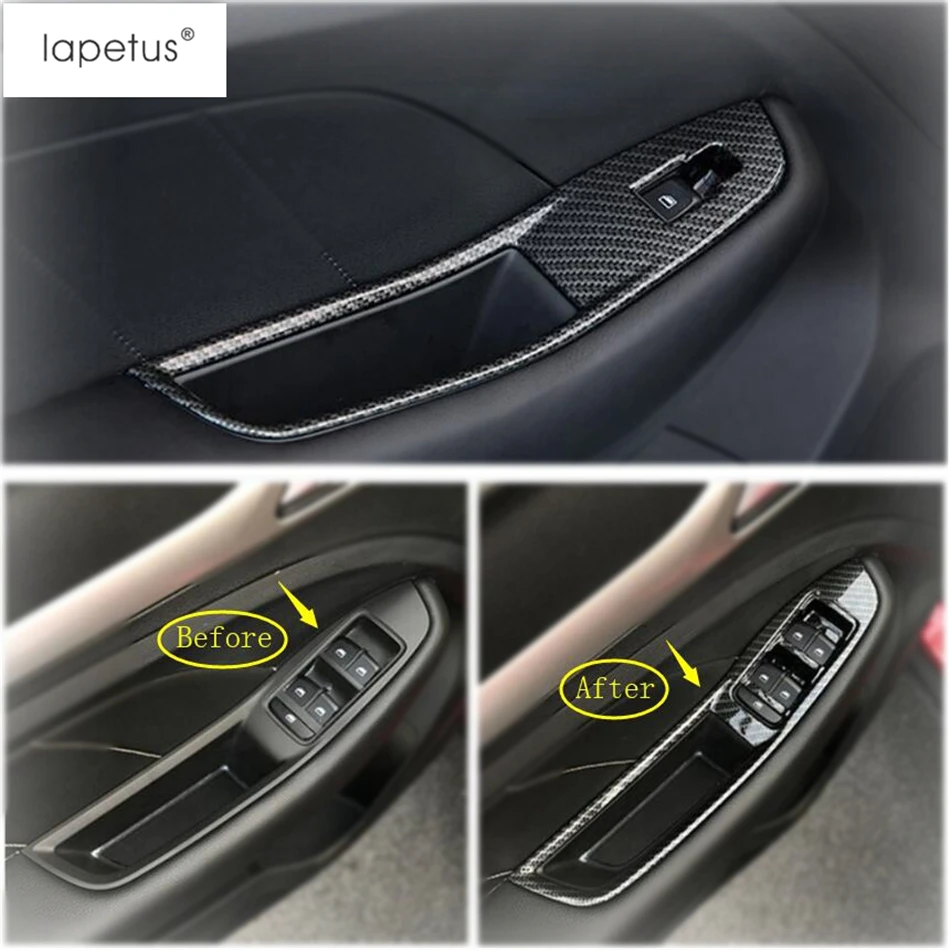 Lapetus Príslušenstvo vhodné Pre MG ZS 2018 2019 2020 ABS Vnútri Dverí Rukoväť Panel Surround Okno Výťah Prepínač Tvarovanie Krytu Auta Výbava