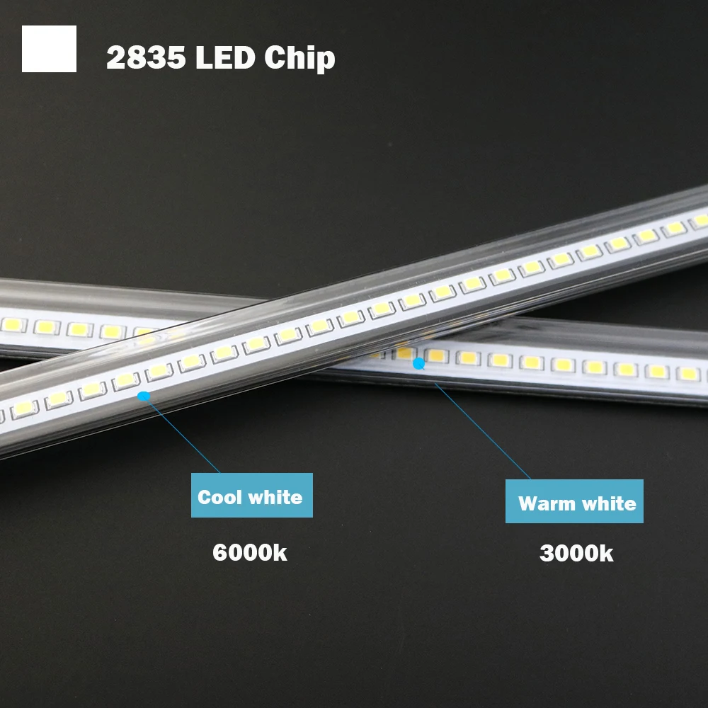 LED Panel Svetlo AC220V Vysoký Jas LED Trubice 50 cm 30 cm 20 cm SMD 2835 Pevné LED Pásiky Energeticky Úsporné LED Žiarivky 5 KS