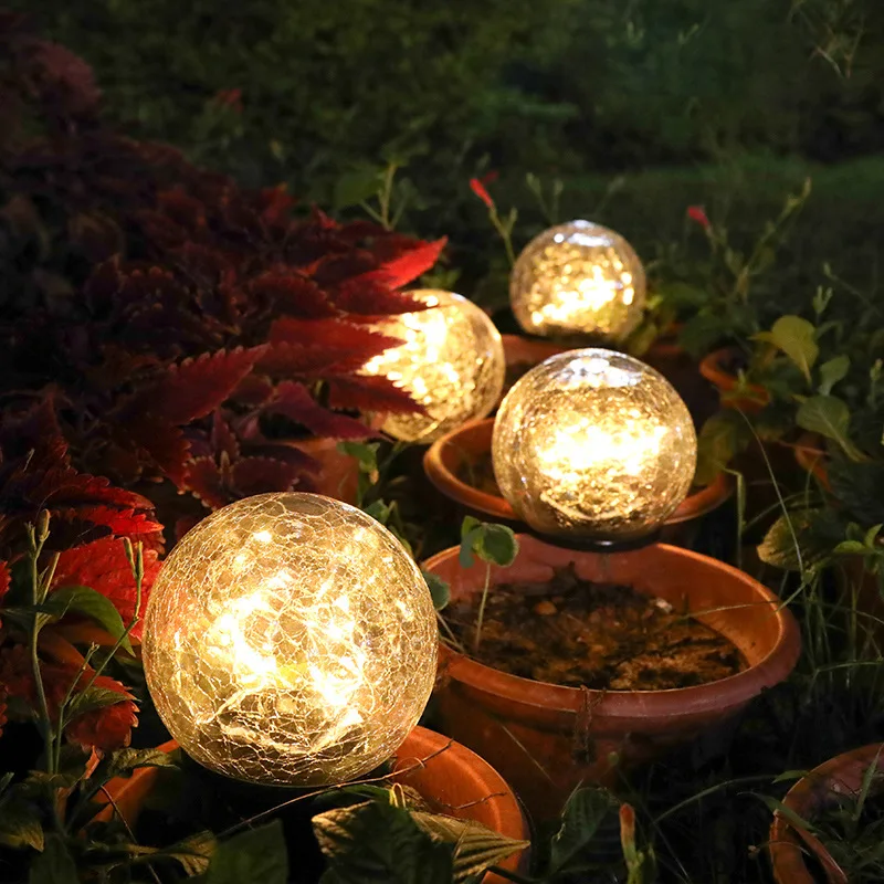 LED Solárne Svetlo Vonkajšie Nepremokavé Glass Global Trávnik Lampa Záhradu, Nádvorie Cestnej Vianočné Dekorácie Slnečné Svetlo