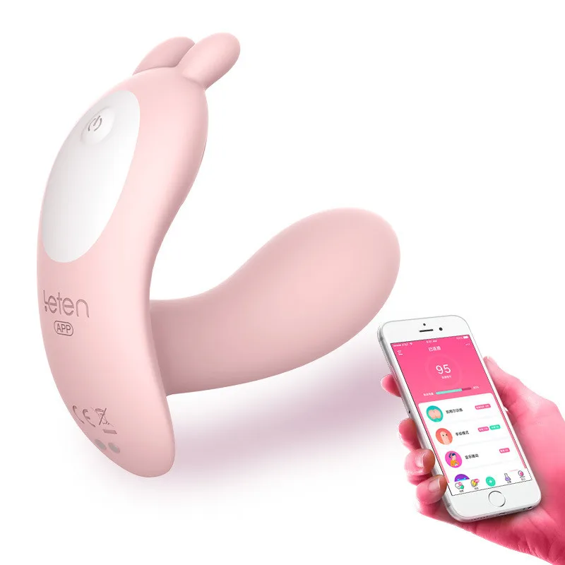 Leten Rabbit Vibrátor Tvaru APLIKÁCIU Bluetooth Bezdrôtové Ovládanie Stimulátor G-bodu Vibračné Vajíčko Dildo Hry pre Dospelých Sexuálne Hračky pre Ženy