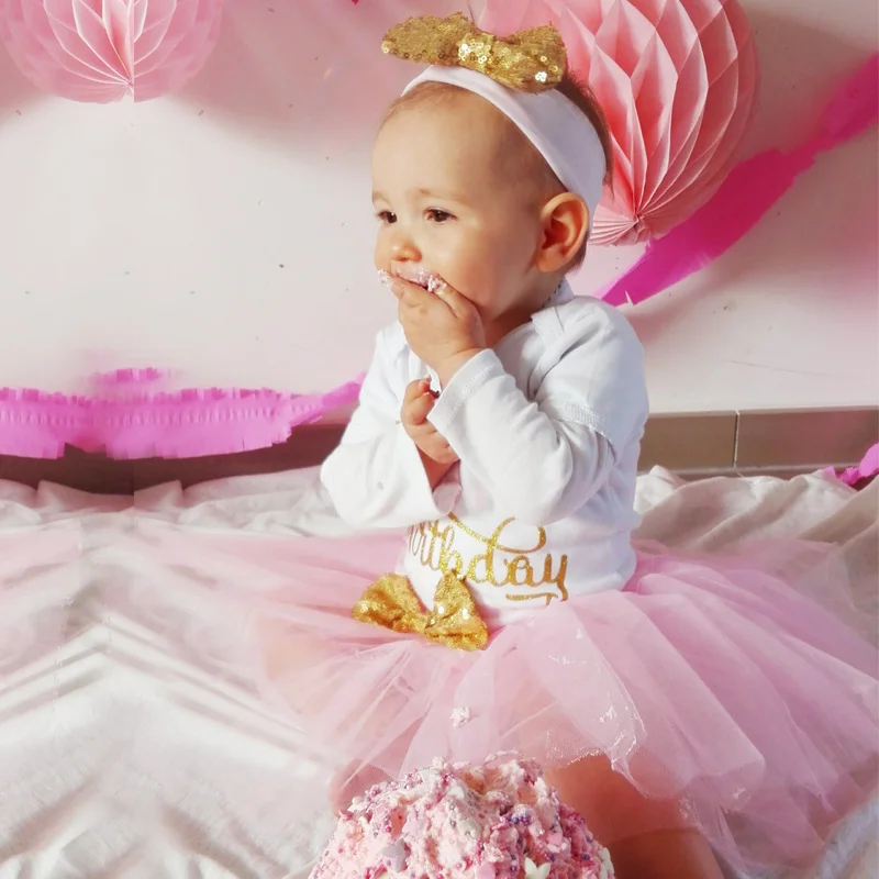 Letné Dieťa Šaty Baby Girl 1 Rok Narodeniny Šaty Batoľa Princezná Strany Tutu Šaty Krst Šaty Pre Novorodenca Oblečenie