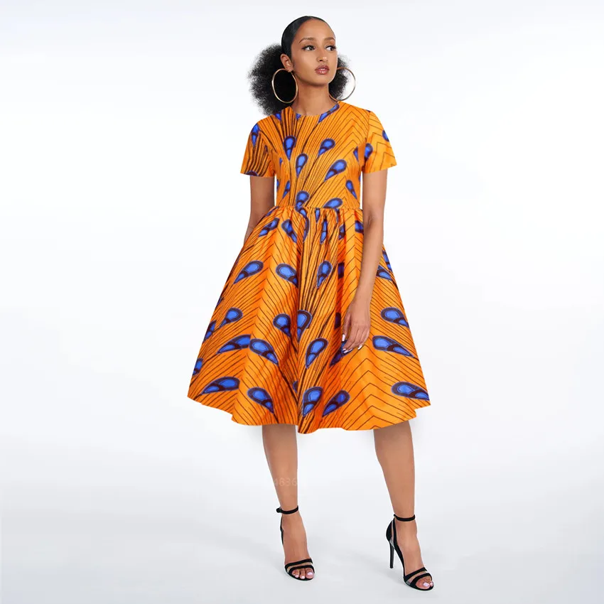 Letné Dámske Afriky Oblečenie 2020 Módne Dashiki Tlač sexy Módne Večerné Šaty Plus Veľkosť Oblečenie Afriky Šaty pre Ženy