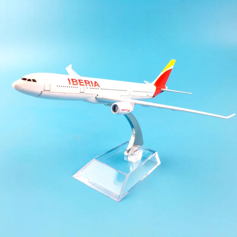 Lietadlo Modelu Lietadla Model Španielska Iberia Airlines A330 Modelu Lietadla Diecast Kovové Lietadlá Modelu 16 cm 1:400 Rovine Hračka Darček