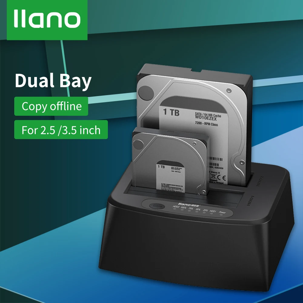 LLANO HDD Veci/Dokovacej Stanice, SATA do USB 3.0 Adaptér pre 2.5/3.5 HDD SSD Disk Prípade HD Box Dock Externý Pevný Disk Krytu
