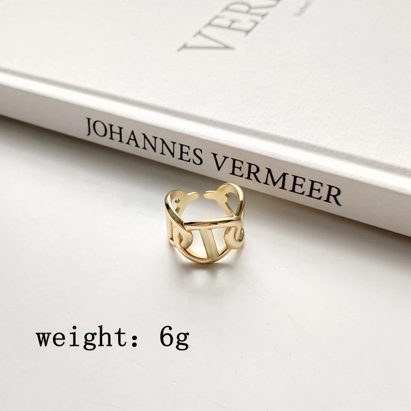 LouLeur 925 sterling silver Spriahnuté otvoriť prstene zlato módne Priemyselné vietor ukazovák prstene pre ženy originálne šperky